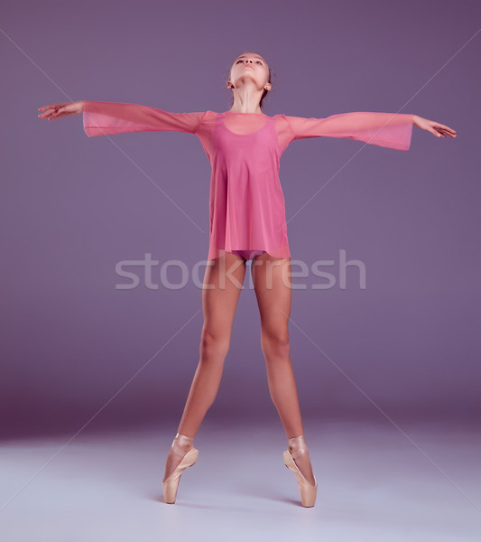 Young ballerina dancer showing her techniques Stock photo © master1305