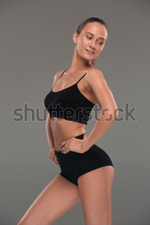 Vrouw oefening Rood Stockfoto © master1305