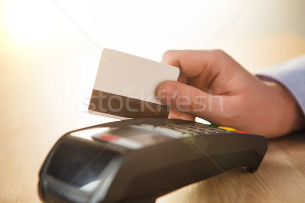 Karty kredytowej płatność kupić sprzedać produktów usługi Zdjęcia stock © master1305