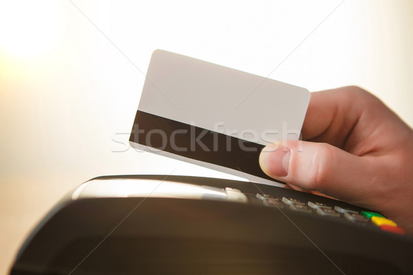 Karty kredytowej płatność kupić sprzedać produktów usługi Zdjęcia stock © master1305