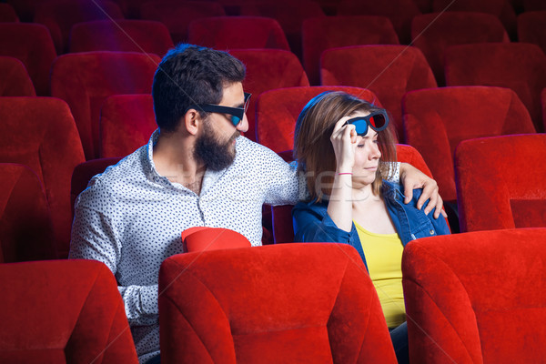 The people's emotions in the cinema Stock photo © master1305