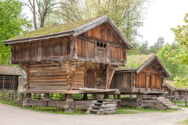 Small houses in Norway mountain. Stock photo © master1305