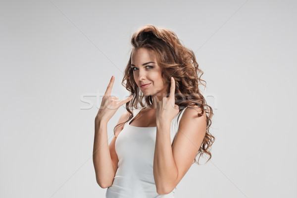 The young woman's portrait with happy emotions Stock photo © master1305