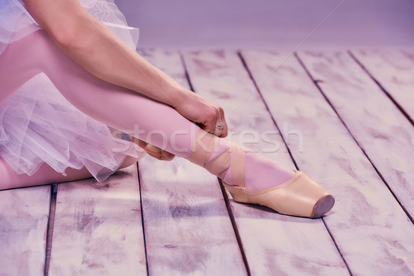 Zdjęcia stock: Zawodowych · baleriny · różowy · stóp