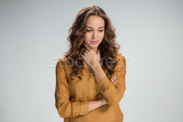 The young woman's portrait with sad emotions Stock photo © master1305