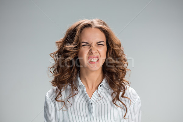The portrait of disgusted woman Stock photo © master1305