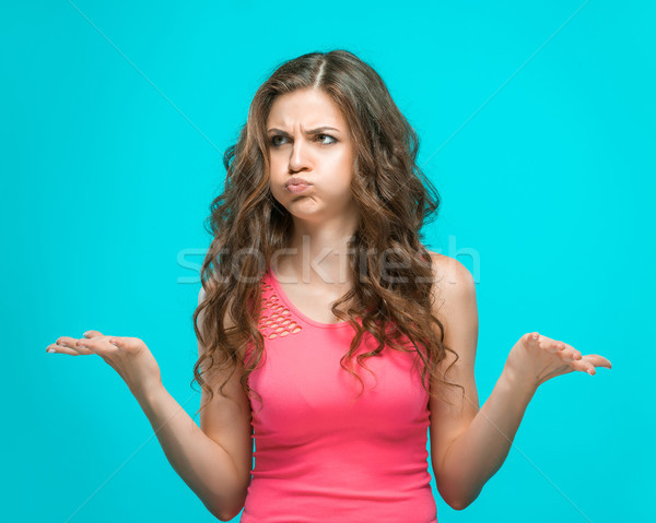 The portrait of disgusted woman Stock photo © master1305