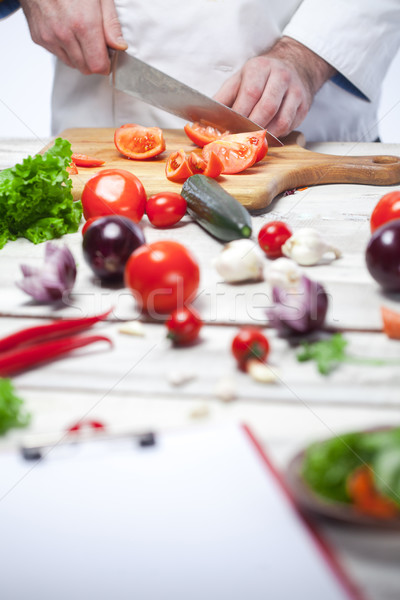 商業照片: 廚師 · 紅色 · 西紅柿 · 廚房 · 手