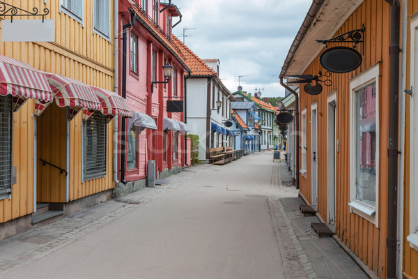 Stockholm. Narrow streets of city Stock photo © master1305