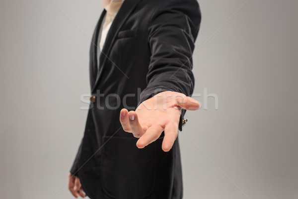Dressed in a business suit caucasian male hand Stock photo © master1305
