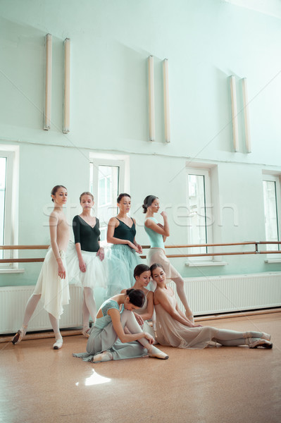 [[stock_photo]]: Sept · ballet · bar · rack · répétition · salle