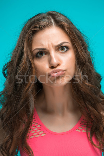 The young woman's portrait with thoughtful emotions Stock photo © master1305