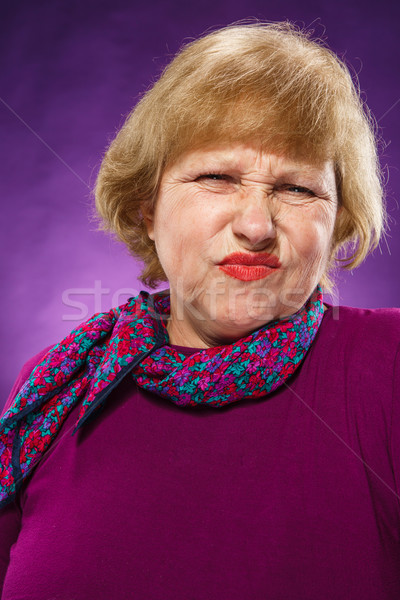 Porträt Senior Frau Frauen Stock foto © master1305