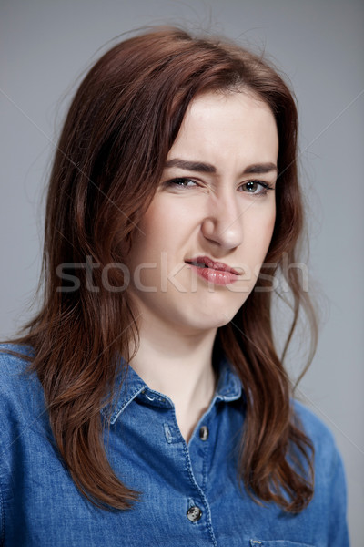 portrait of disgusted woman Stock photo © master1305