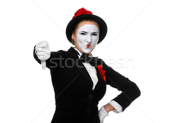 Portrait of the condemning mime  Stock photo © master1305