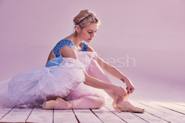 Zdjęcia stock: Zawodowych · baleriny · różowy · dziewczyna