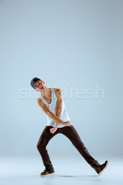 The man dancing hip hop choreography Stock photo © master1305