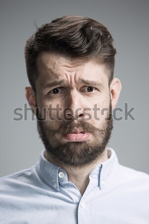 Handsome narcissistic proud young man Stock photo © master1305