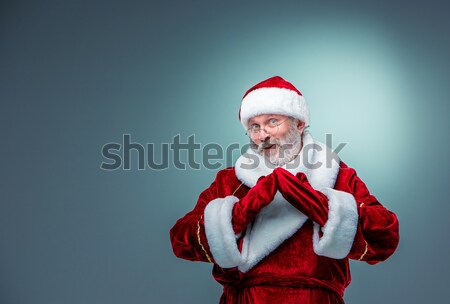 счастливым улыбаясь Дед Мороз очки рук тайский Сток-фото © master1305