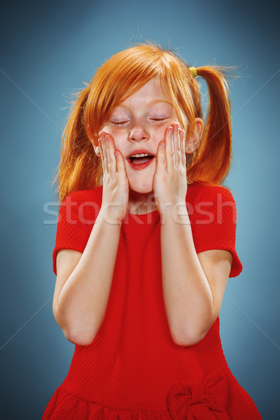 Beautiful portrait of a surprised little girl  Stock photo © master1305