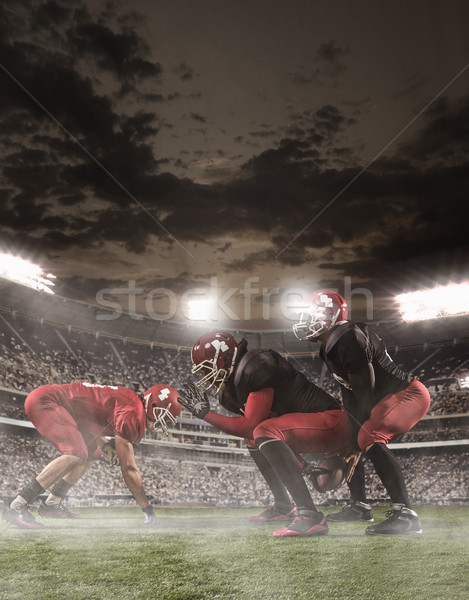 The american football players in action Stock photo © master1305