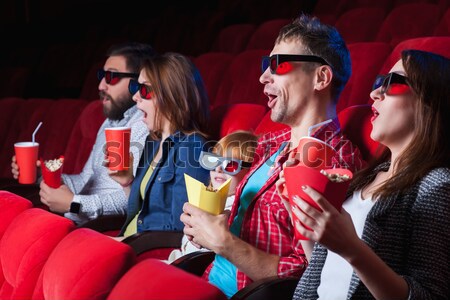 The people's emotions in the cinema Stock photo © master1305