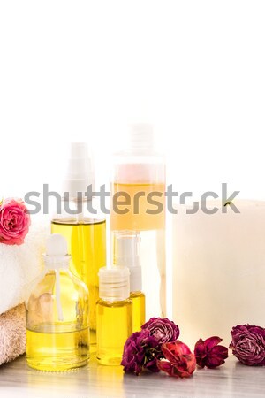 Zdjęcia stock: Spa · różowy · róż · oleju · vintage