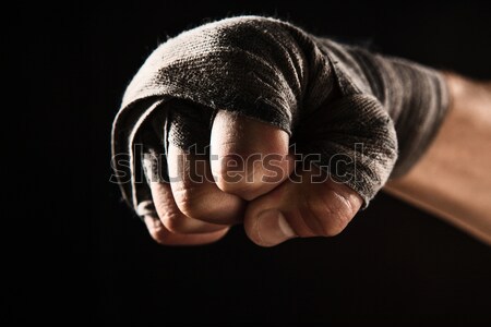 Close-up hand of muscular man with bandage Stock photo © master1305