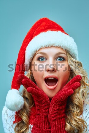 Foto stock: Retrato · menina · seis · surpreendido · menina · feliz