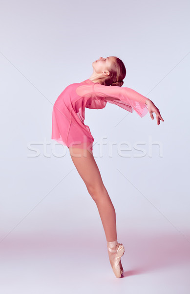 Young ballerina dancer showing her techniques Stock photo © master1305