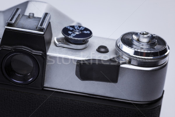Velho retro filme lente da câmera macro Foto stock © master1305