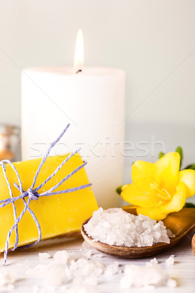 Spa setting with aroma oil, vintage style  Stock photo © master1305