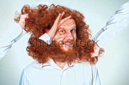 The Angry man tearing his hair Stock photo © master1305