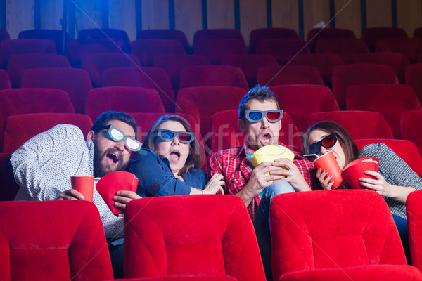 The people's emotions in the cinema Stock photo © master1305