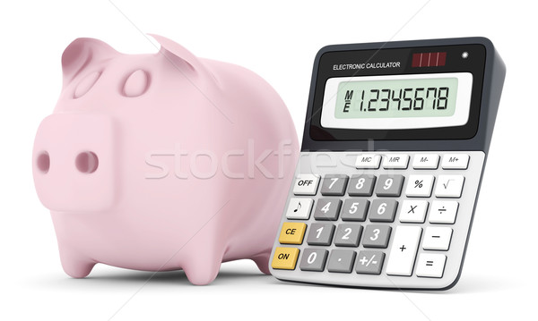 Modern office calculator Stock photo © mastergarry
