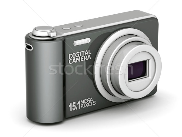 Digitale camera afbeelding witte technologie zwarte foto Stockfoto © mastergarry