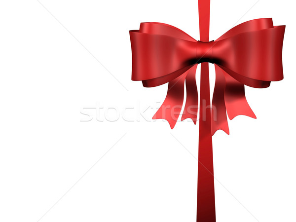 Belo caixa de presente arco vermelho Foto stock © mastergarry