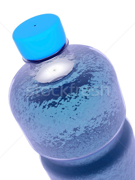 [[stock_photo]]: Bouteille · une · bouteille · d'eau · eau · blanche · boire