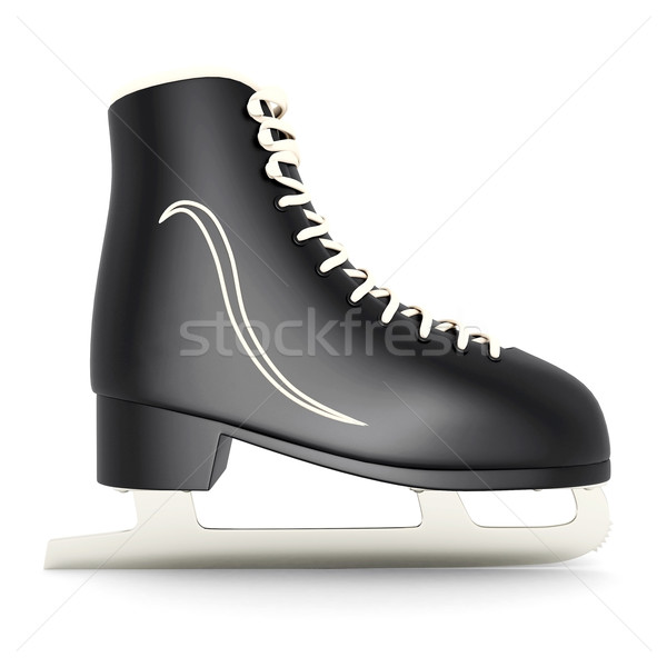 Schaatsen figuurschaatsen witte meisje vrouwen mode Stockfoto © mastergarry