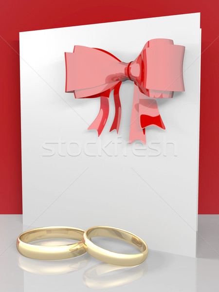 picture of wedding rings Stock photo © mastergarry