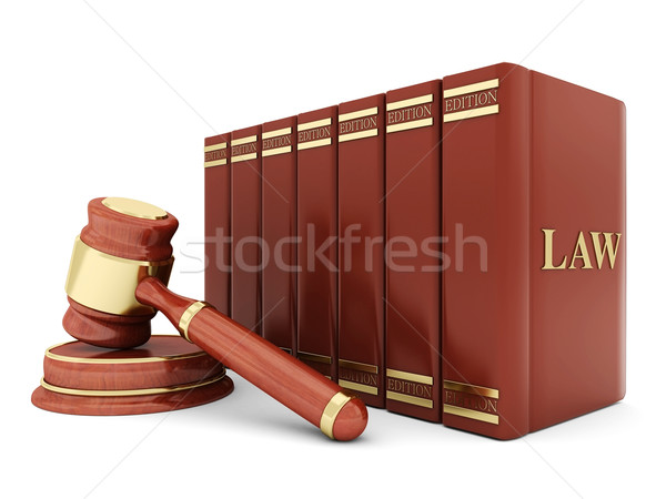 beautiful image of judicial attributes Stock photo © mastergarry