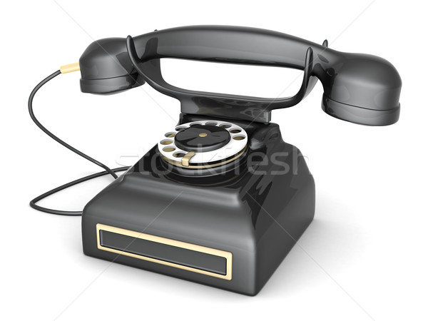 старые телефон изображение красивой белый бизнеса Сток-фото © mastergarry