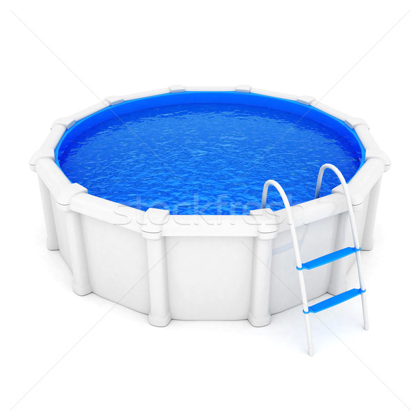 Stock foto: Pool · Wasser · weiß · Design · Sommer · spa