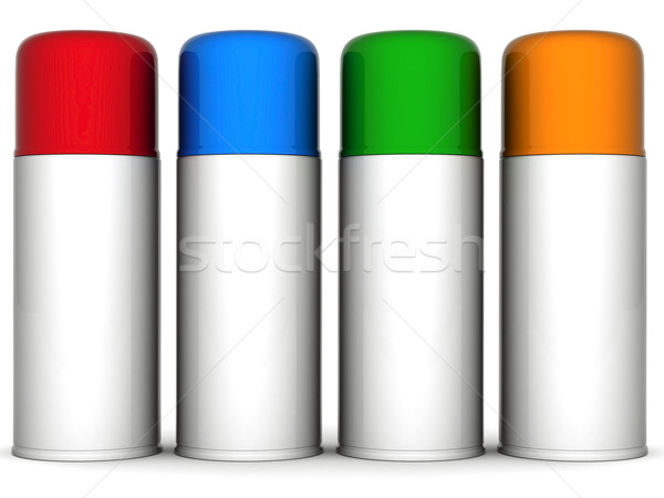 aluminum spray cans Stock photo © mastergarry