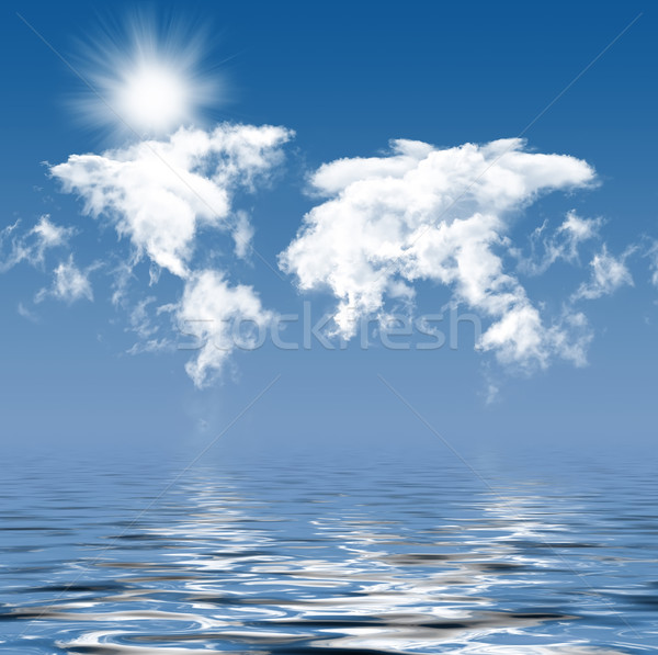 Foto nuvens sol paisagem Foto stock © mastergarry
