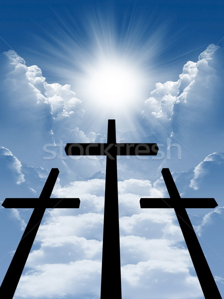 Biblia foto cruz marrón Foto stock © mastergarry