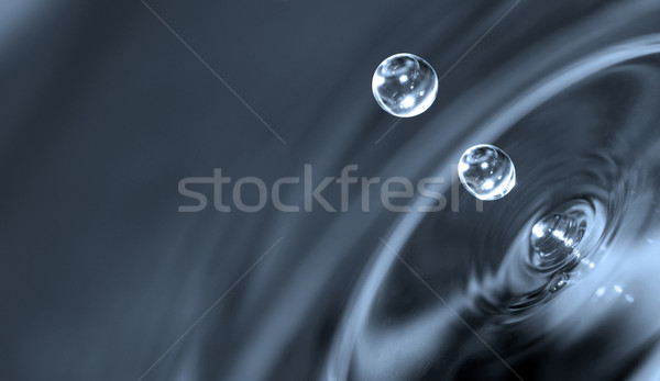 Druppels waterdruppels zuiver water bubble Stockfoto © mastergarry