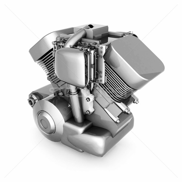 chromed motorcycle engine Stock photo © mastergarry