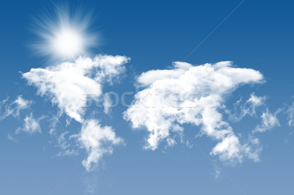 [[stock_photo]]: Ciel · photo · nuages · soleil · belle · ciel · bleu