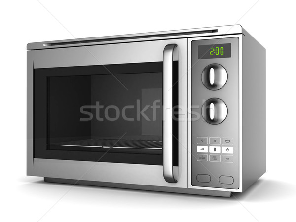 Magnetronoven afbeelding oven witte ontwerp keuken Stockfoto © mastergarry